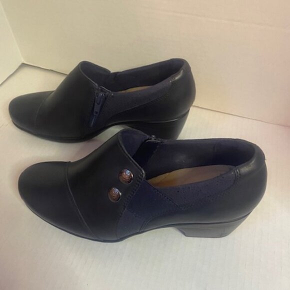 Clark Collection Women's Emslie Warren Shoes, Navy Blue, size 7.5M - Picture 4 of 6